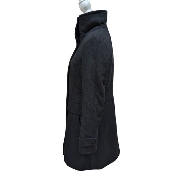 NWT Cole Haan Signature Women's Black Wool Blend Coat Size 4 - Picture 3 of 10